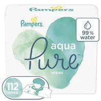Pampers Aqua Pure Sensitive Baby Wipes 2X Pop-Top