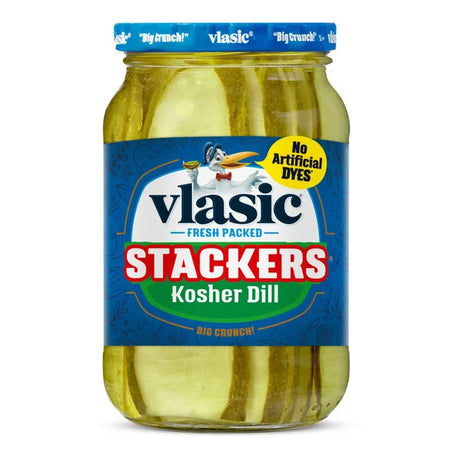 Vlasic Keto Friendly Stackers Kosher Dill Pickles 16 fl oz