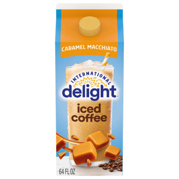 International Delight Iced Coffee, Caramel Macchiato, Ready to Pour Coffee Drinks Made with Real Milk and Cream, 64 FL OZ Carton