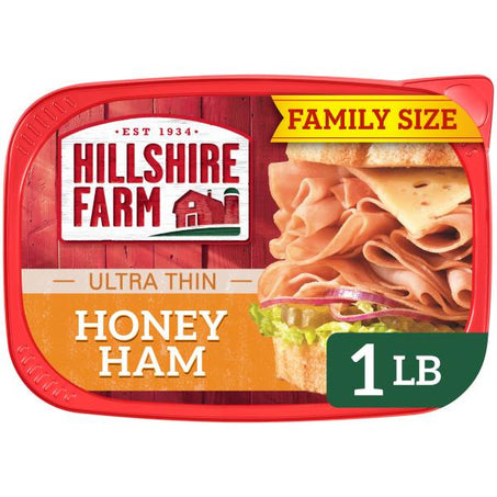 Hillshire Farm Ultra Thin Sliced Deli Lunch Meat, Honey Ham 1 lb