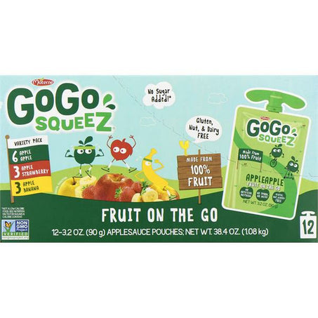 GoGo Squeez Applesauce On The Go Pouches, Variety