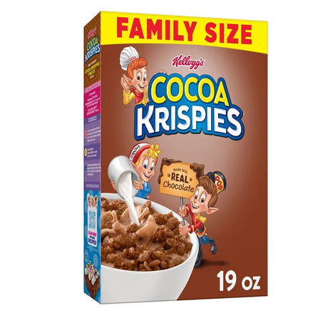 Kellogg’s Rice Krispies Treats Breakfast Cereal, Chocolatey Flavor 19 oz Family Size