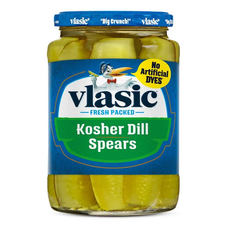 Vlasic Kosher Keto Friendly Dill Pickle Spears 24 fl oz