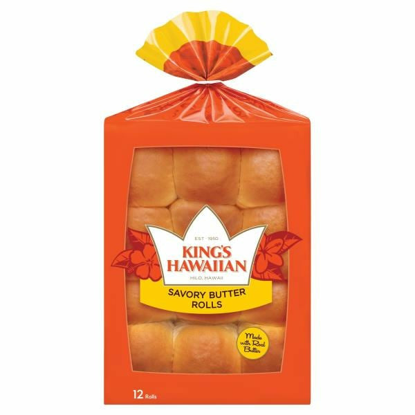King's Hawaiian Savory Butter Rolls 12 ct