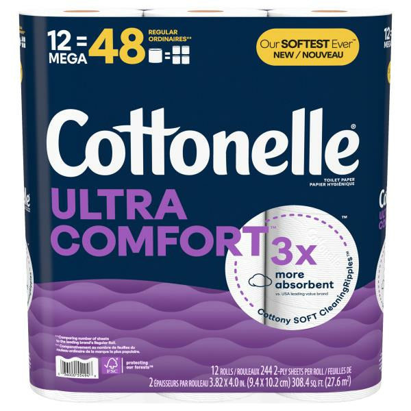 Cottonelle Ultra Comfort Soft Toilet Paper 12 ct