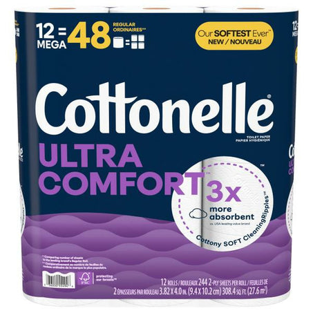 Cottonelle Ultra Comfort Soft Toilet Paper 12 ct