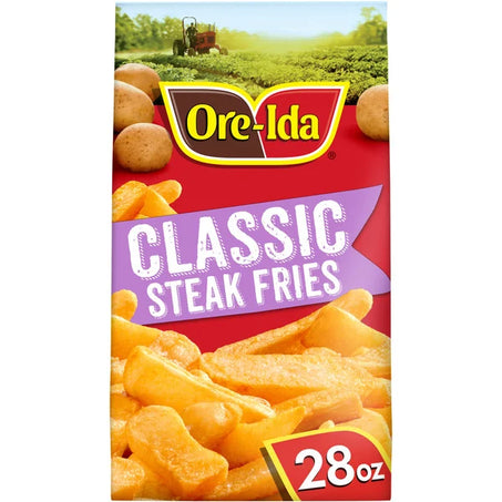 Ore-Ida Golden Thick Cut Steak French Fries Fried Food Snacks Frozen Potatoes 28 oz