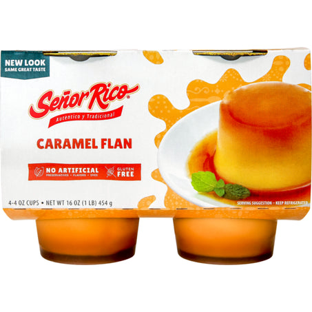 Señor Rico Caramel Flan • 4 x 4 oz