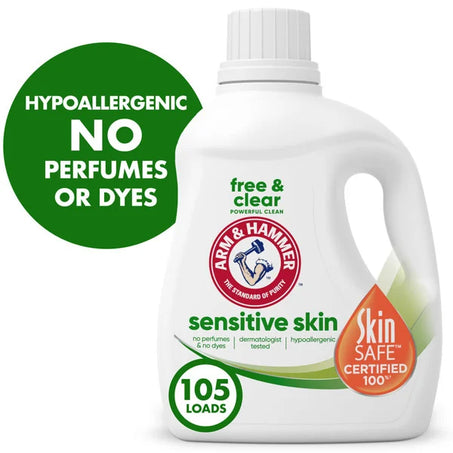 Arm & Hammer Sensitive Skin Free & Clear Liquid Laundry Detergent 105 fl oz