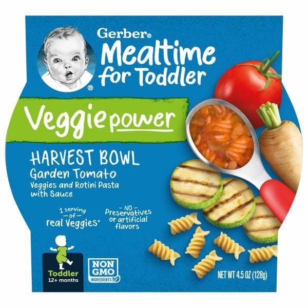 Gerber Mealtime Harvest Bowl Toddler Food Garden Tomato Tray