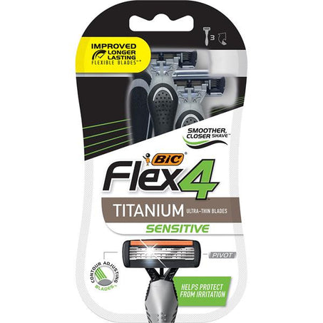 BIC Razors, Sensitive, Titanium 3 ct