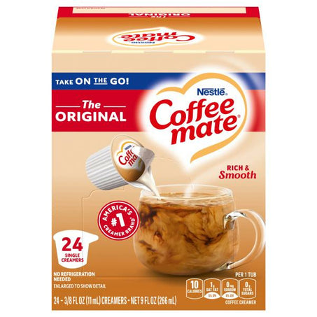 Coffee mate Original Liquid Coffee Creamer Singles 24 ct