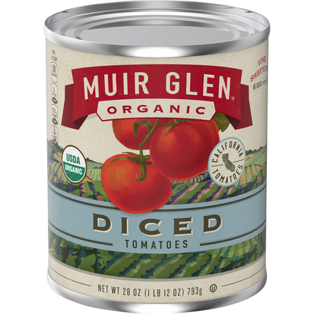 Muir Glen Diced Tomatoes 28 oz