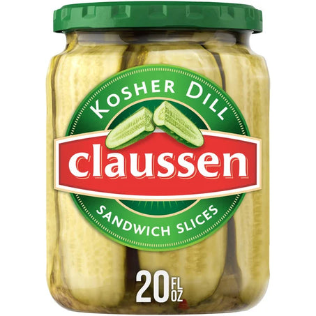 Claussen Kosher Dill Pickle Sandwich Slices 20 fl oz