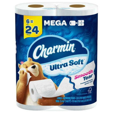 Charmin Ultra Soft Toilet Paper 6 ct