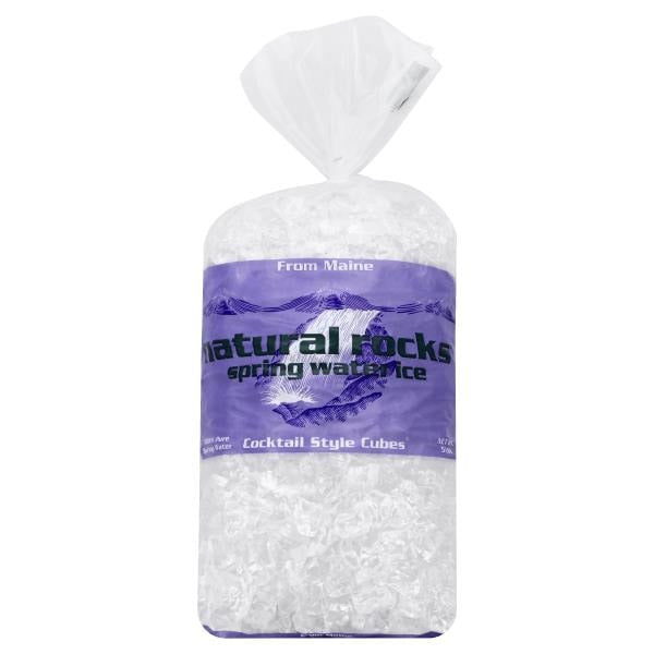 Natural Rocks Spring Water Ice, Spring Water, Cocktail Style Cubes 5 lb