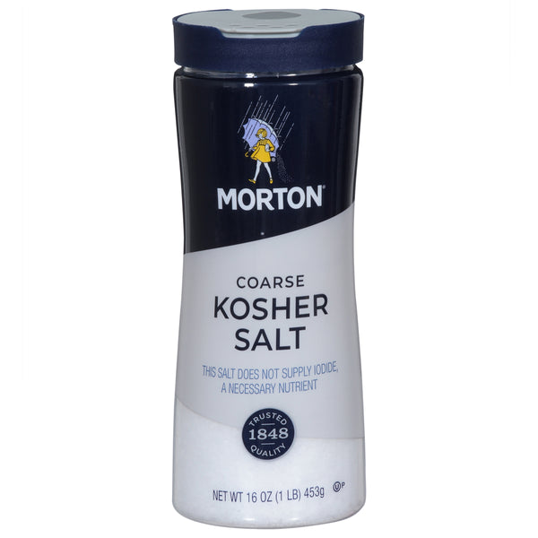 Morton Kosher Salt, Coarse, 16 Ounce