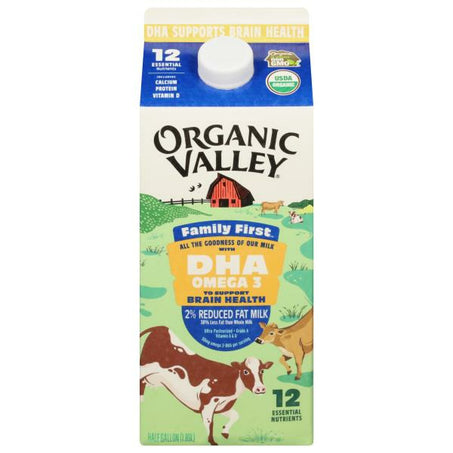 Organic Valley® Family First Omega 2% (Reduced Fat) Organic Milk