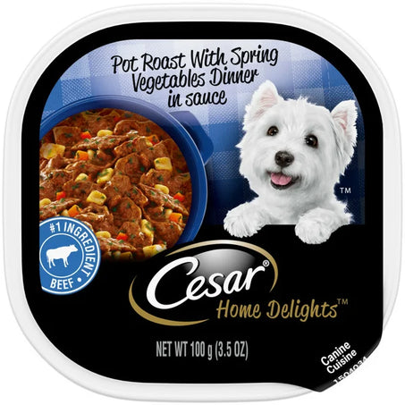 Cesar Home Delights Soft Wet Dog Food Pot Roast 3.5 oz