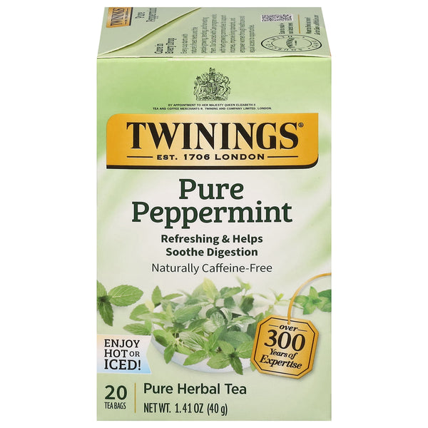 Twinings Herbal Tea, Pure Peppermint, Tea Bags 20 ct