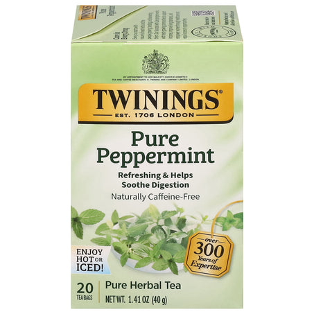 Twinings Herbal Tea, Pure Peppermint, Tea Bags 20 ct