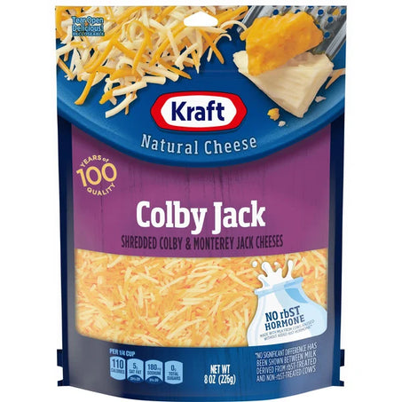 Kraft Colby Jack Shredded Cheese, oz Bag 8 oz