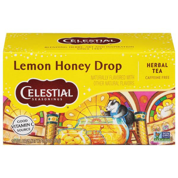 Celestial Seasonings Herbal Tea, Caffeine Free, Lemon Honey Drop, Bags 16 ct