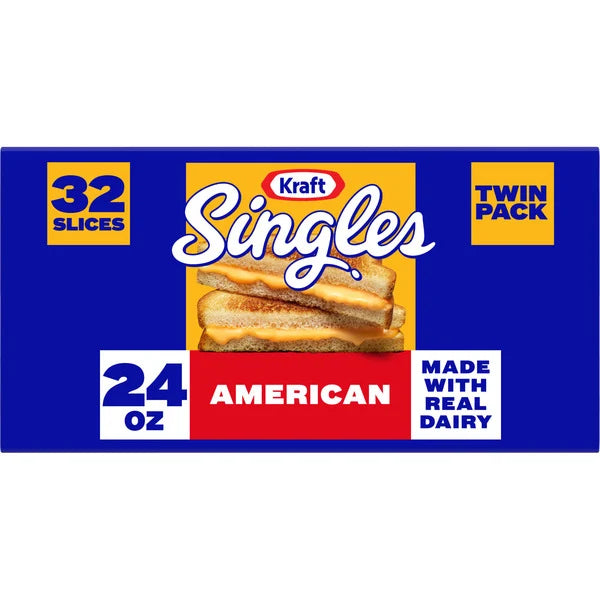 Kraft American Cheese Slices 32 ct