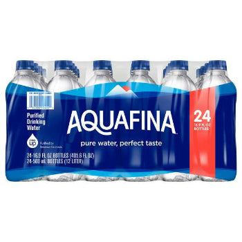 Aquafina Purified Drinking Water, 24 Pack