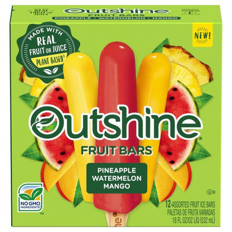 Outshine Pineapple, Watermelon, And Mango Mini Fruit Pops