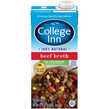 College Inn Beef Broth 32 oz 50% Less Sodium