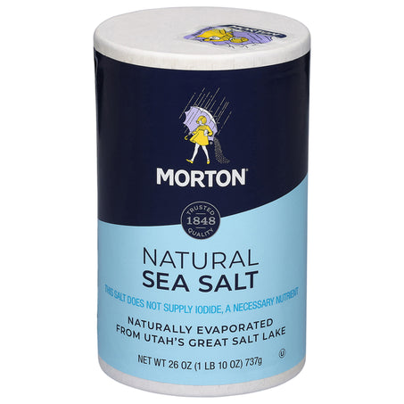 Morton Sea Salt, Natural All-Purpose, 26 Ounce