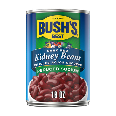 Bush's Best Reduced Sodium Dark Red Kidney Beans 16 oz