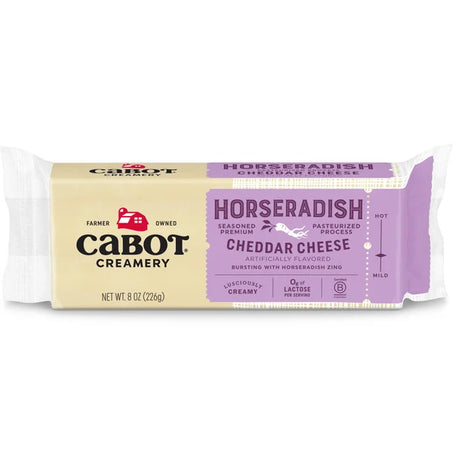 Cabot Bar Horseradish Cheddar Cheese 8 oz