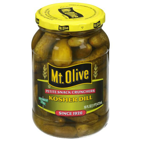 Mt. Olive Kosher Dill Petite Snack Cruncher Pickles 16 fl oz