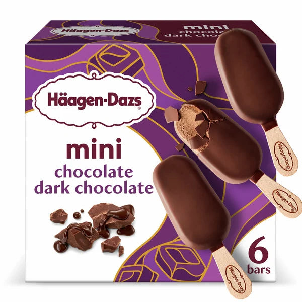 Haagen-Dazs Chocolate Dark Chocolate Mini Bars 11.1 oz