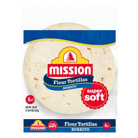 Mission Super Soft Burrito Size Flour Tortillas 8 ct