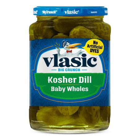 Vlasic Kosher Keto Friendly Dill Baby Whole Pickles 24 fl oz