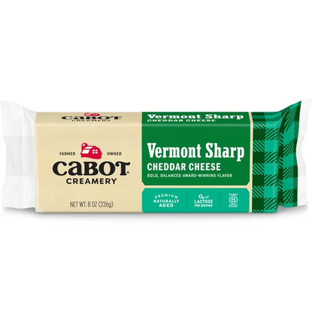 Cabot Bar Sharp Cheddar Cheese 8 oz