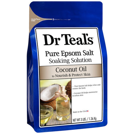 Dr Teal’s Pure Epsom Salt Soak with Coconut Oil 3 lb
