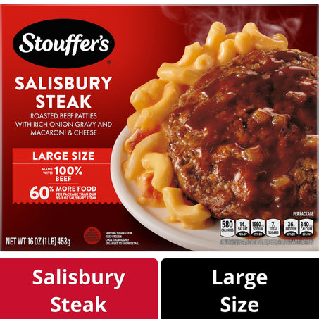 Stouffer's Large Size Salisbury Steak Frozen Meal