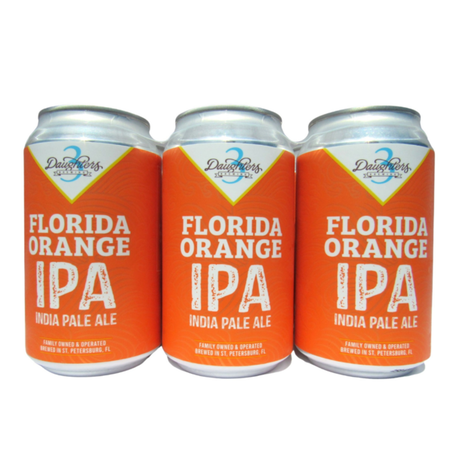 3 Daughters Brewing Florida Orange IPA 6 x 12 fl oz