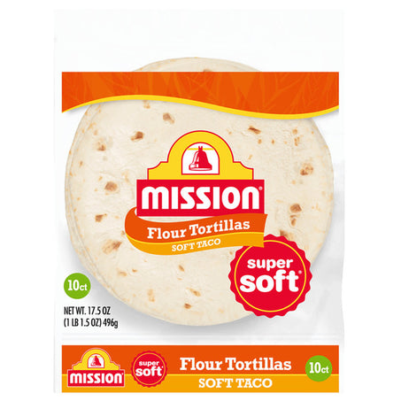 Mission Super Soft Taco Flour Tortillas 10 ct