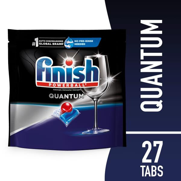 Finish Dishwasher Detergent, Automatic, Quantum, Tabs 27 each