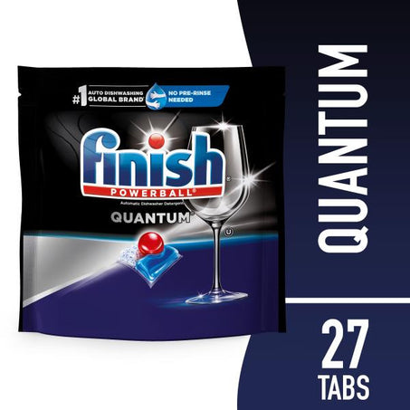 Finish Dishwasher Detergent, Automatic, Quantum, Tabs 27 each