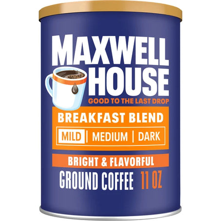 Maxwell House Breakfast Blend Light Roast Ground Coffee 11 oz