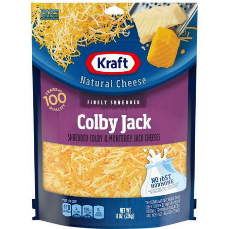 Kraft Finely Shredded Cheese, Colby & Monterey Jack 8 oz