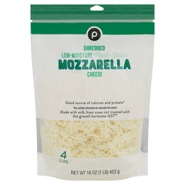 Publix Shredded Cheese, Part-Skim, Mozzarella 16 oz