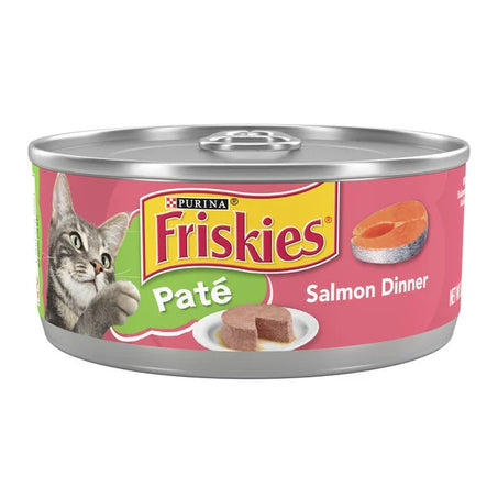 Purina Friskies Wet Cat Food Pate, Salmon Dinner 5.5 oz
