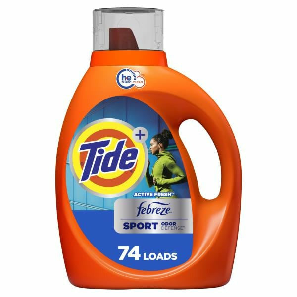 Tide Plus Febreze Sport Odor Defense HE Turbo Clean Liquid Laundry Detergent 105 fl oz